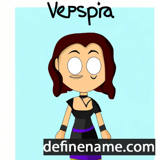 cartoon of the name Vespera