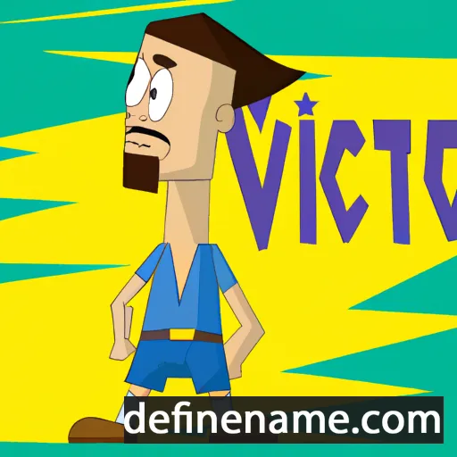 cartoon of the name Víctor