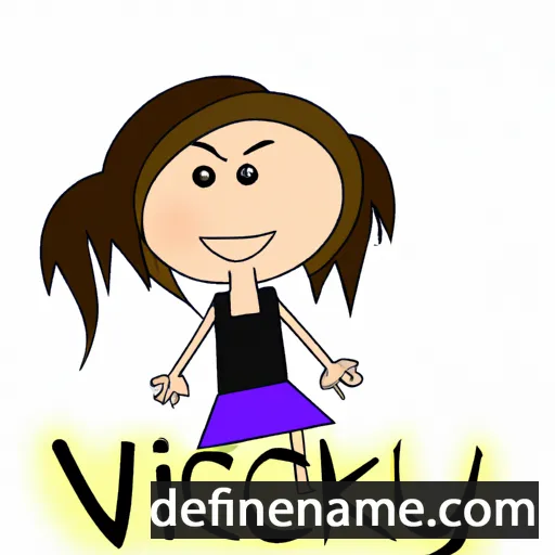 cartoon of the name Vicky