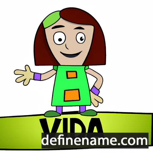 cartoon of the name Vida