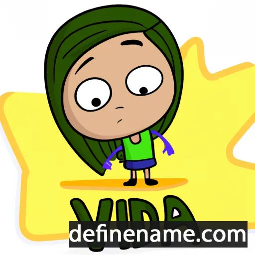 cartoon of the name Vida