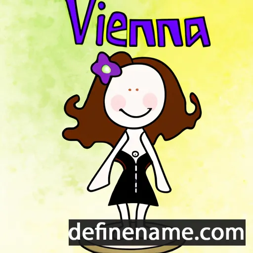 cartoon of the name Vienna