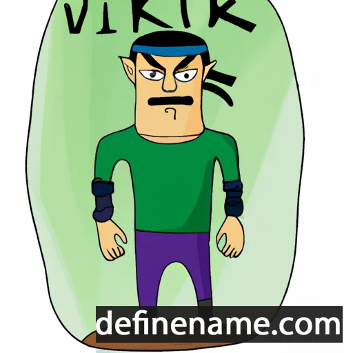 cartoon of the name Viktar