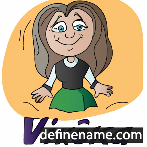 cartoon of the name Viktoria