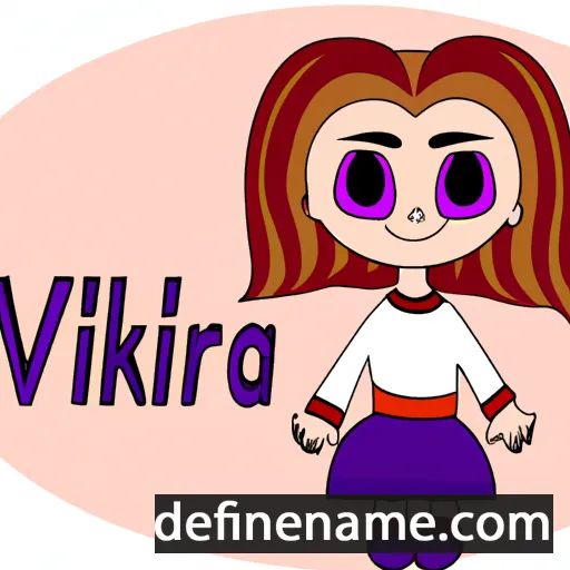 cartoon of the name Viktoriya