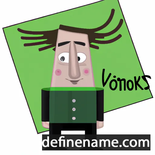 cartoon of the name Viktors