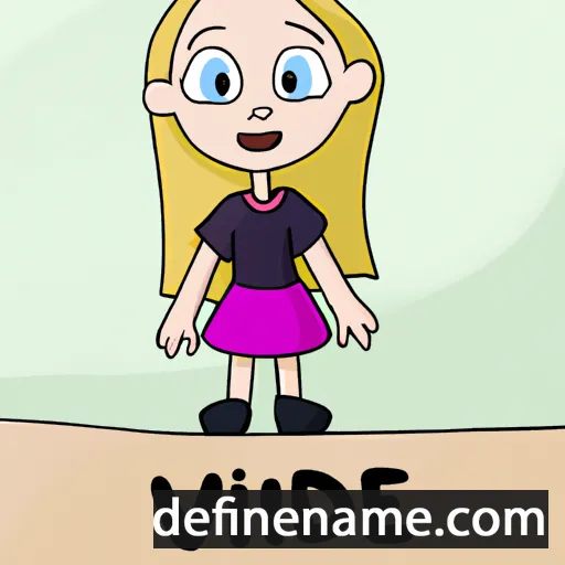 cartoon of the name Vilde