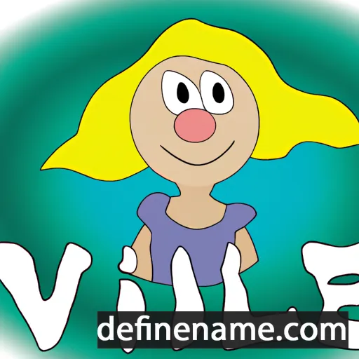 cartoon of the name Vilde