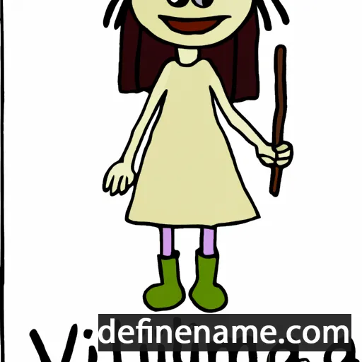 cartoon of the name Vilhelmiina