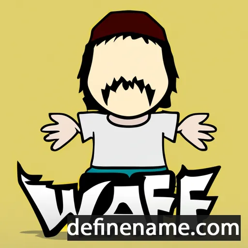 cartoon of the name Wafi