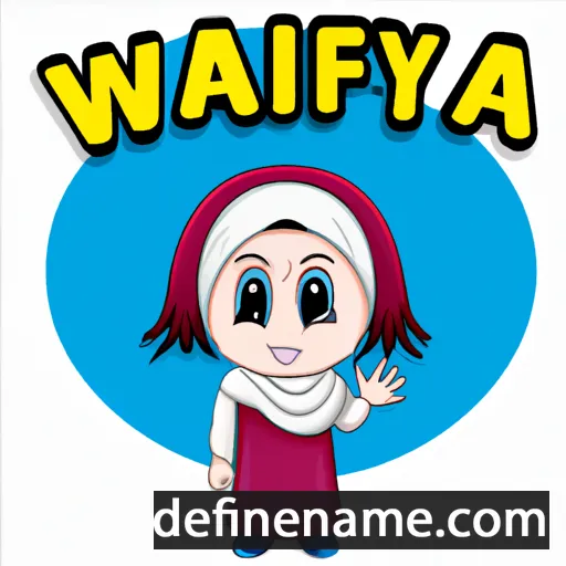 cartoon of the name Wafiya