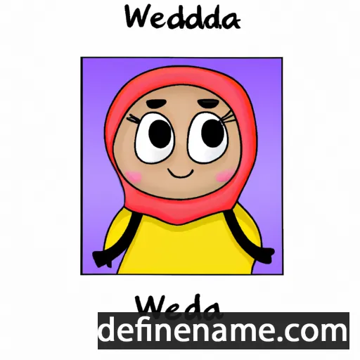 cartoon of the name Waheeda