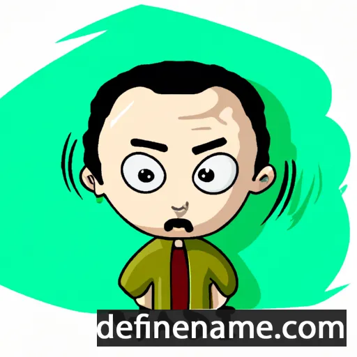 cartoon of the name Wahid