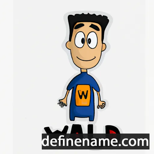 cartoon of the name Walid