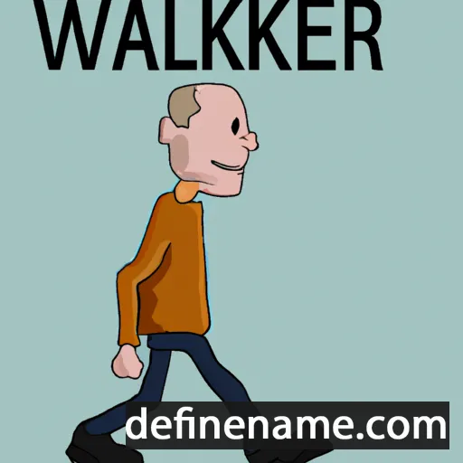 cartoon of the name Walker