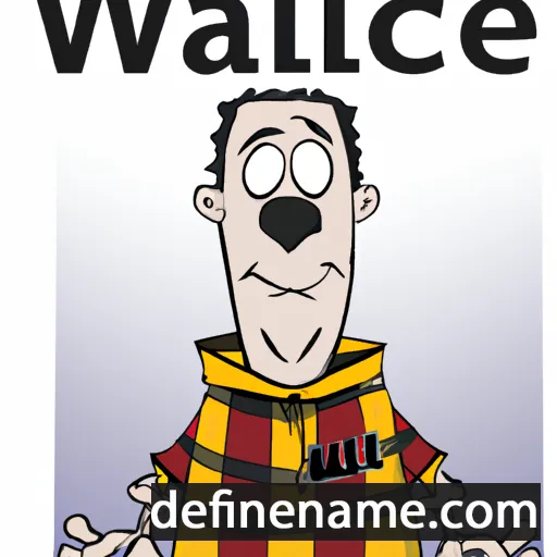 cartoon of the name Wallace