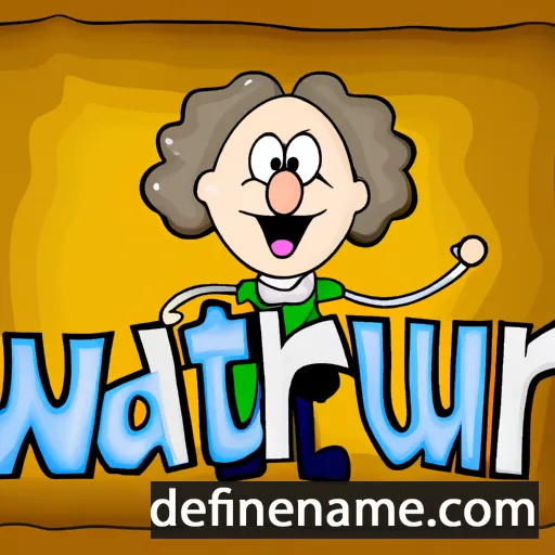 cartoon of the name Waltraud