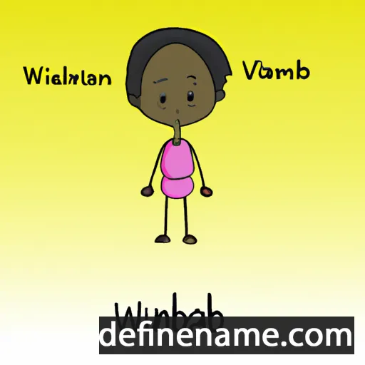 cartoon of the name Wambui