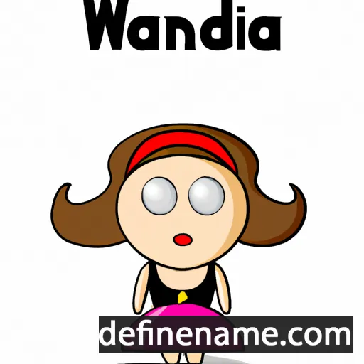 cartoon of the name Wanda