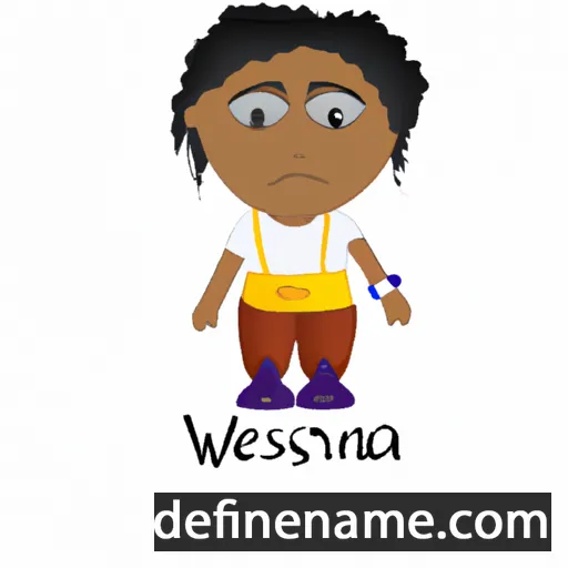 cartoon of the name Wanesa