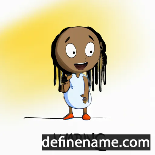 cartoon of the name Wanjiru