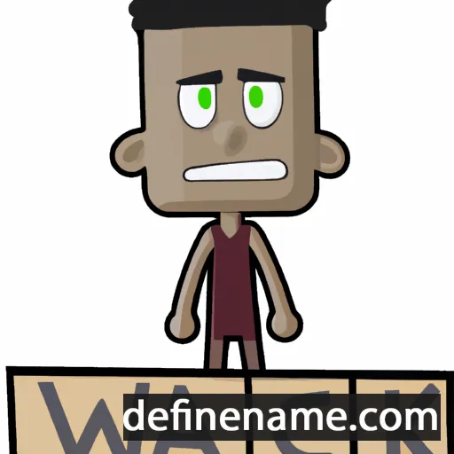 cartoon of the name Warrick