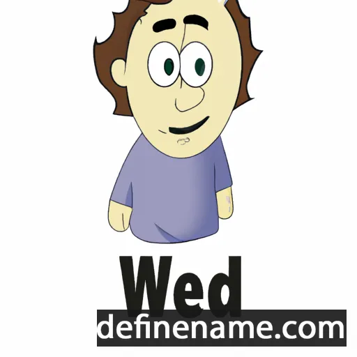 cartoon of the name Wedad