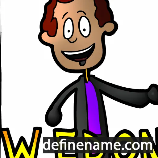 cartoon of the name Weldon