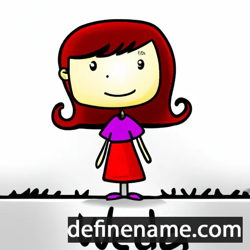 cartoon of the name Wenda