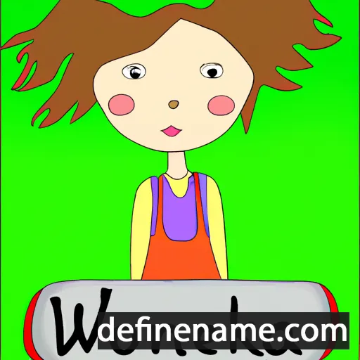 cartoon of the name Weronika