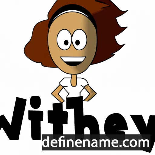 cartoon of the name Whitney