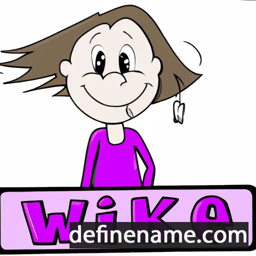 cartoon of the name Wibke