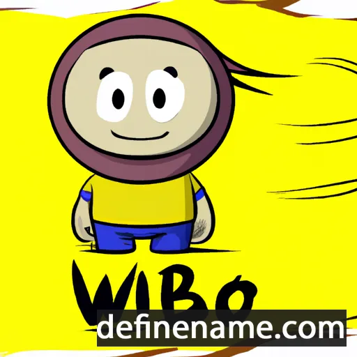 cartoon of the name Wibo