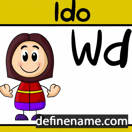 cartoon of the name Widad