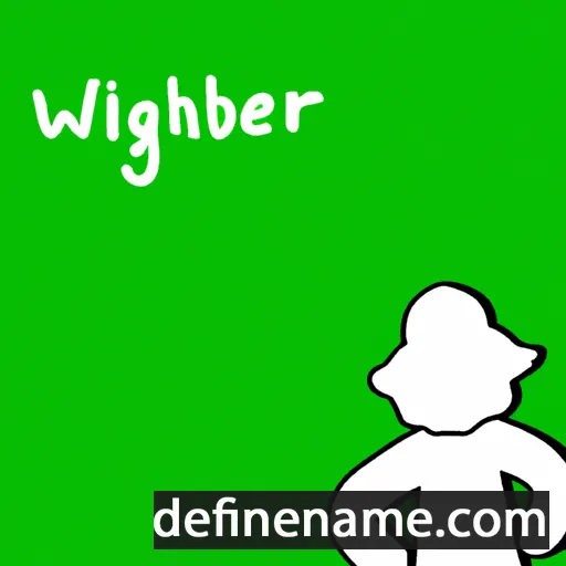 cartoon of the name Wigberht