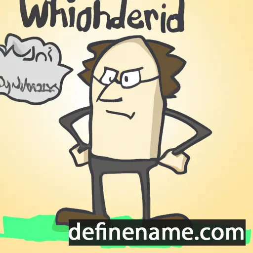 cartoon of the name Wigheard