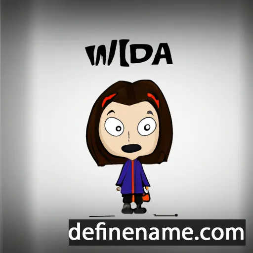 cartoon of the name Wilda