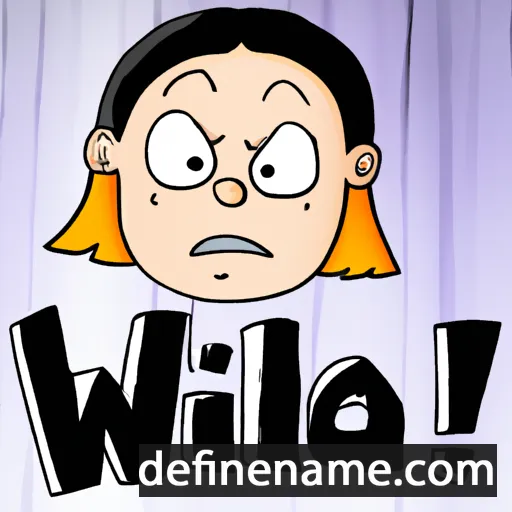 cartoon of the name Willa