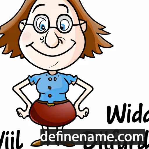 cartoon of the name Wiltrud