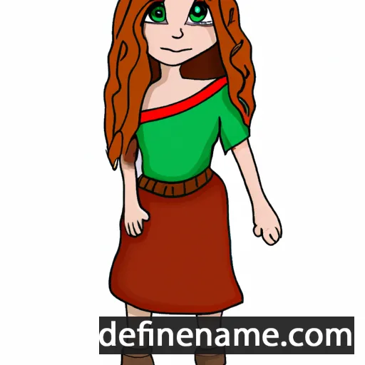 cartoon of the name Winona