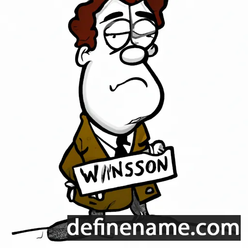 cartoon of the name Winston