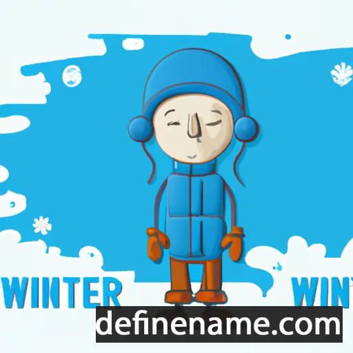 cartoon of the name Winter