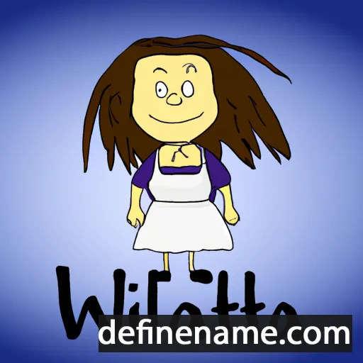 cartoon of the name Wioletta