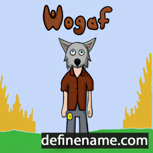 cartoon of the name Wolfgang