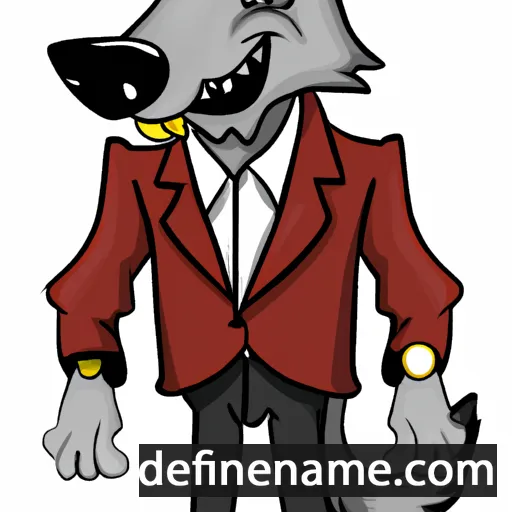 cartoon of the name Wolfhard