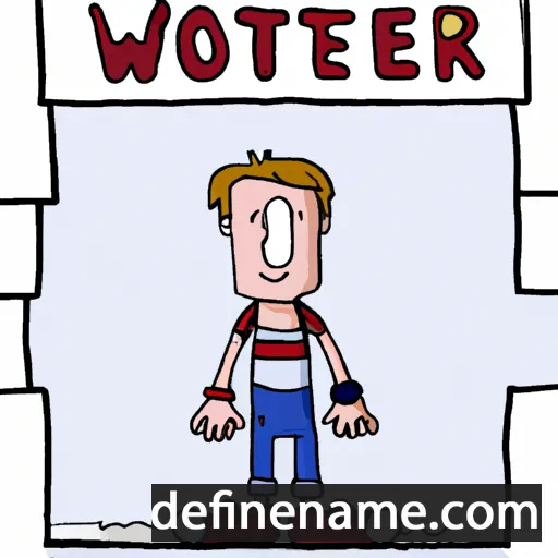 cartoon of the name Wouter