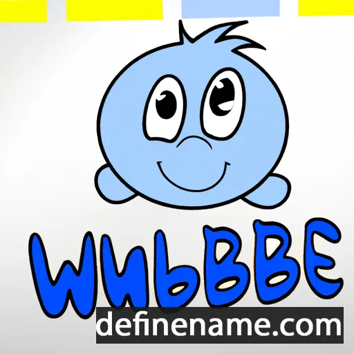 cartoon of the name Wubbe