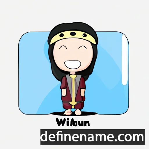 cartoon of the name Wulan