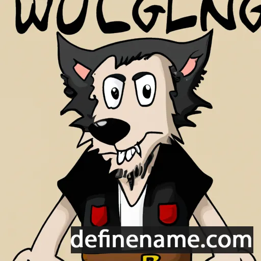 cartoon of the name Wulfgang