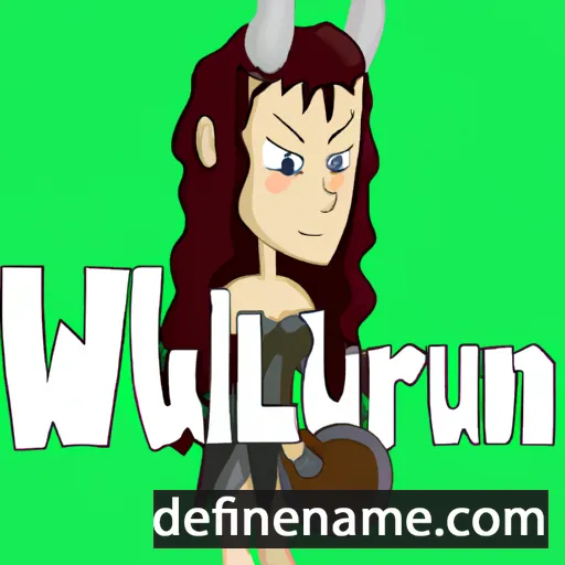 cartoon of the name Wulfrun